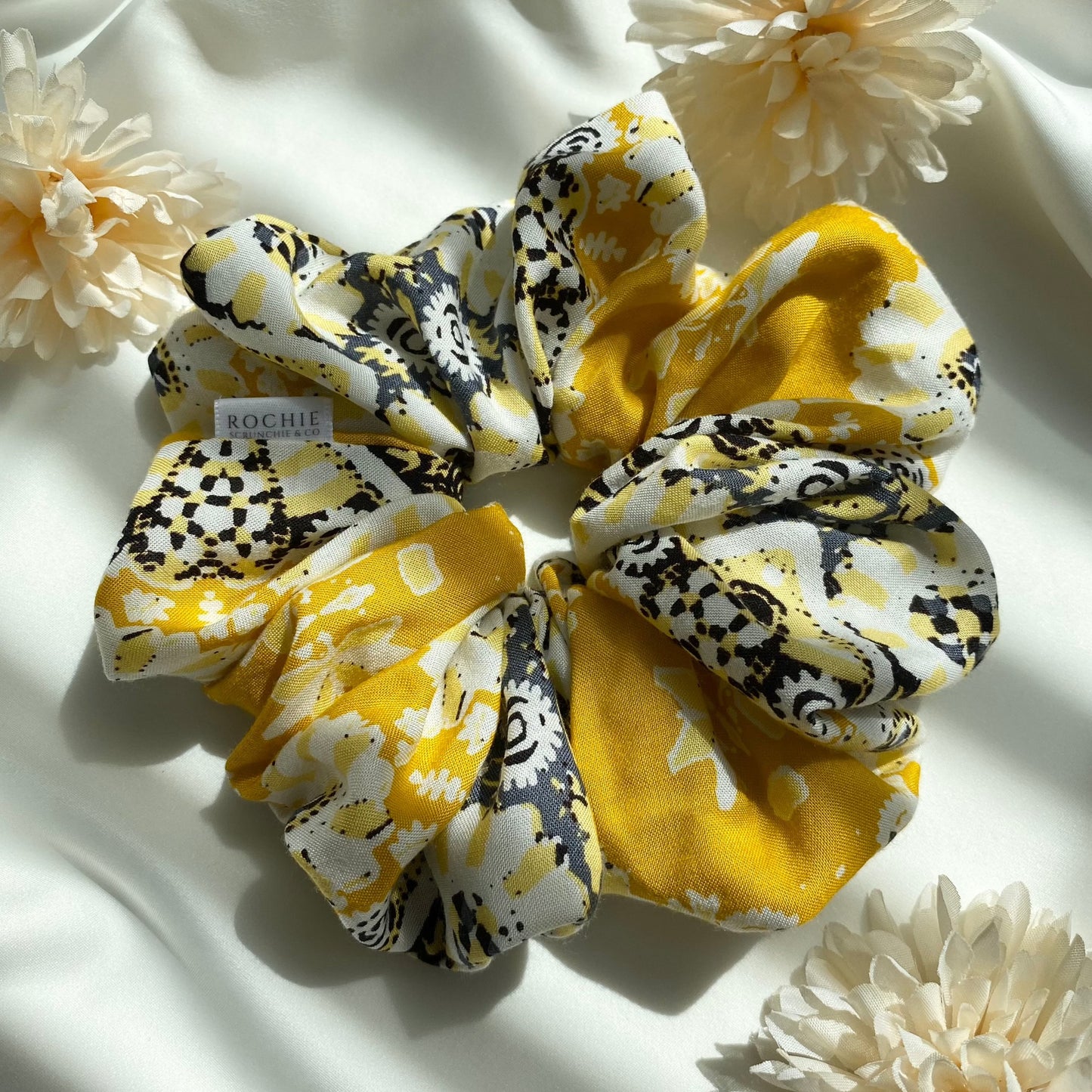 Handmade hair scrunchies | Summer Joy hair scrunchies | Rochie Scrunchie & Co